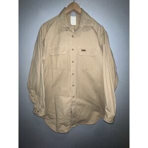 Carhartt Vintage Men’s Button Down Heavy Shirt Cotton Work Size XL